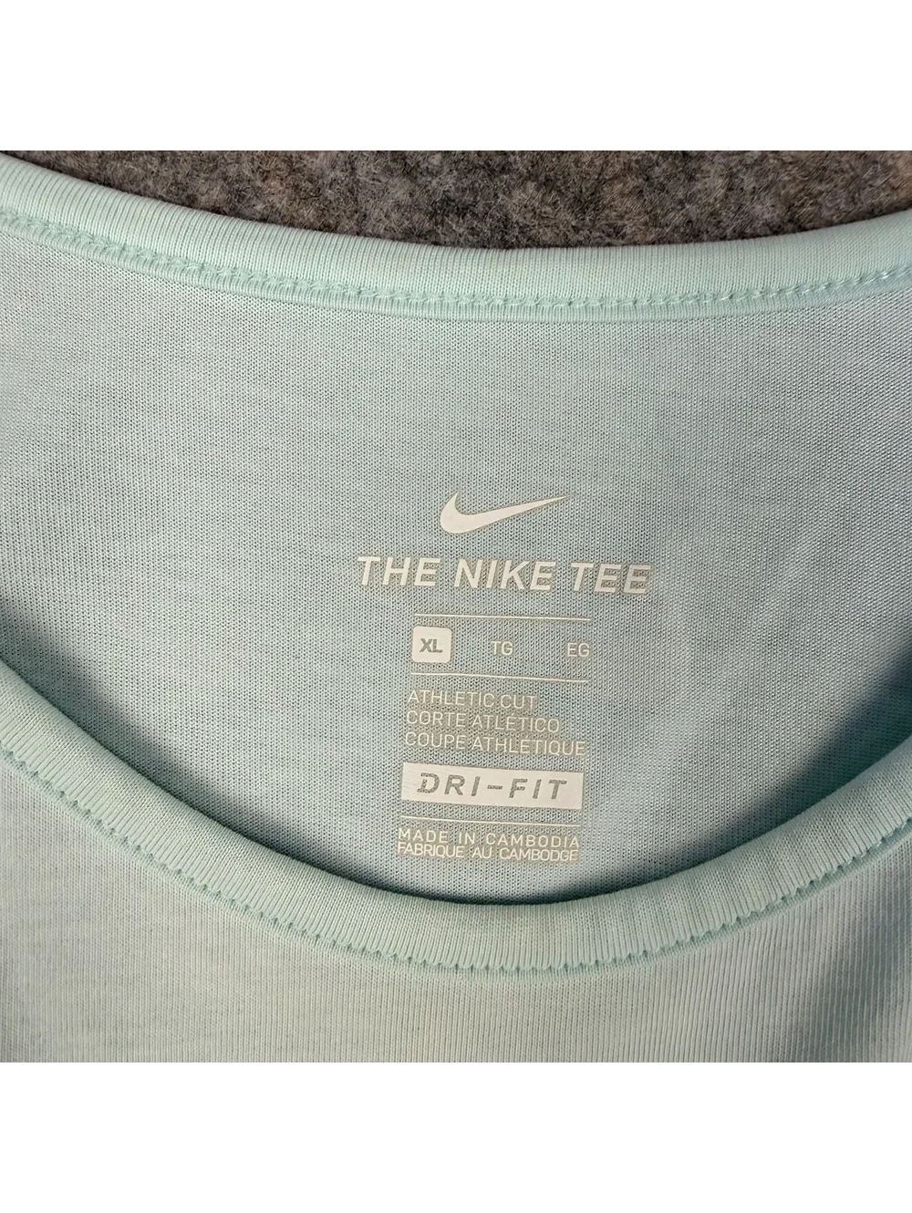 Nike Tee Dri-Fit Running Workout Tank Top Mint Green Women Size XL 784